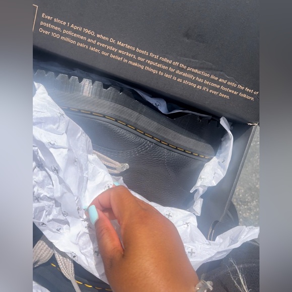 Rick Owen X Doc Martens 1460’s (NEVER WORN/WRONG SIZE) - Picture 9 of 11